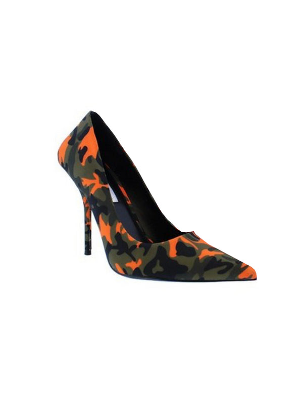 ORANGE CAMOUFLAGE STILETTO